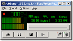voice recording 
              software