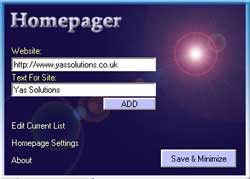 Homepager - Creating Attractive IE Homepage