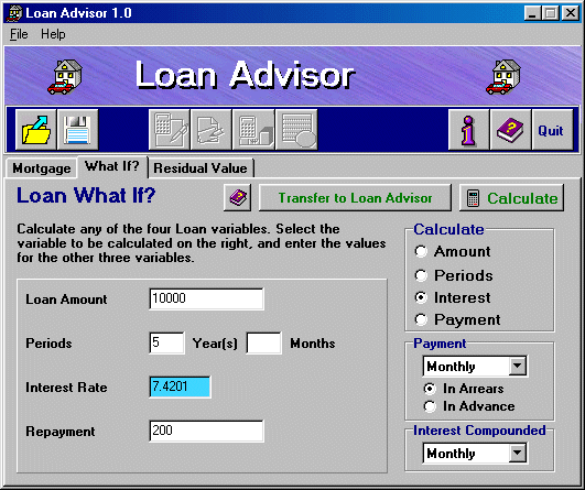 loan amortization calculator. Loan Amortization Calculator - Loan Advisor 1.03 Download