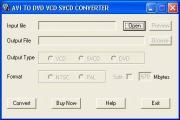 AVI TO DVD VCD SVCD Converter