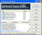 Advanced Tracks Eraser, an internet track eraser software screen shot
