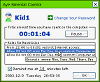 Internet Parental Control - Aye Parental Control screen shot 3